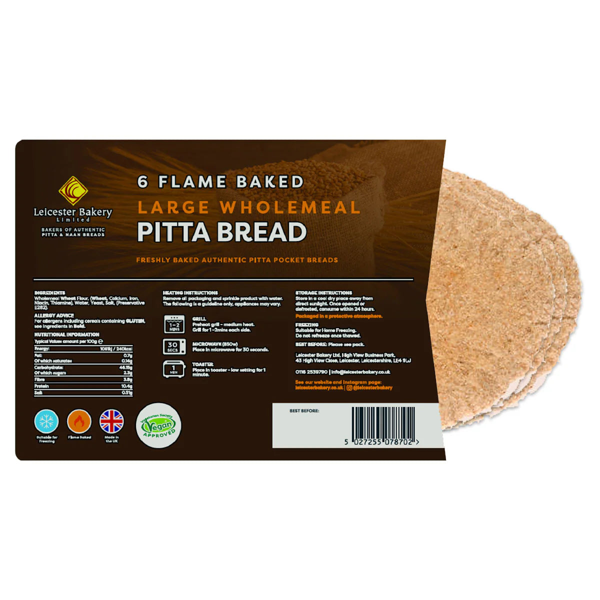 Wholemeal Pitta Bread