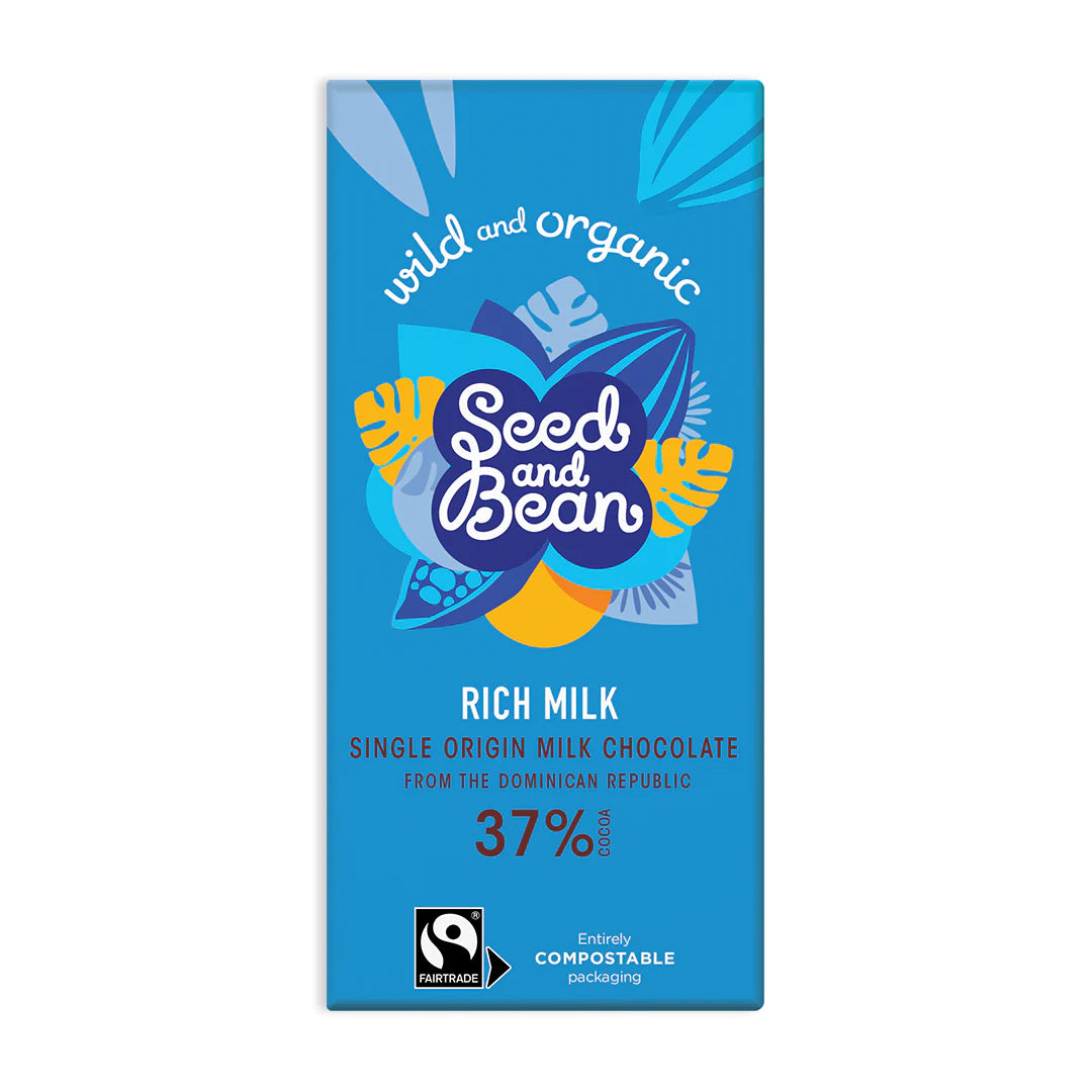 Seed and Bean Rich Milk Chocolate - Vegan