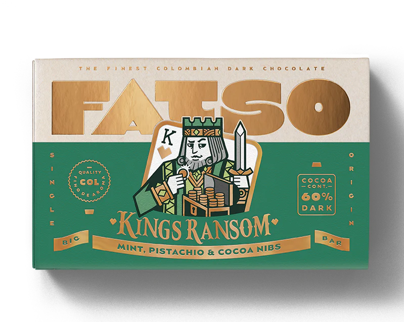 Fatso King's RANSOM Dark Chocolate Vegan Bar