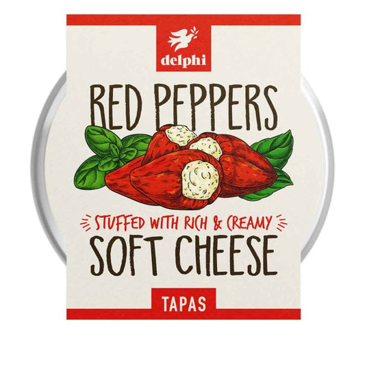 Delphi Red Peppers Stuffed With Rich & Creamy Soft Cheese