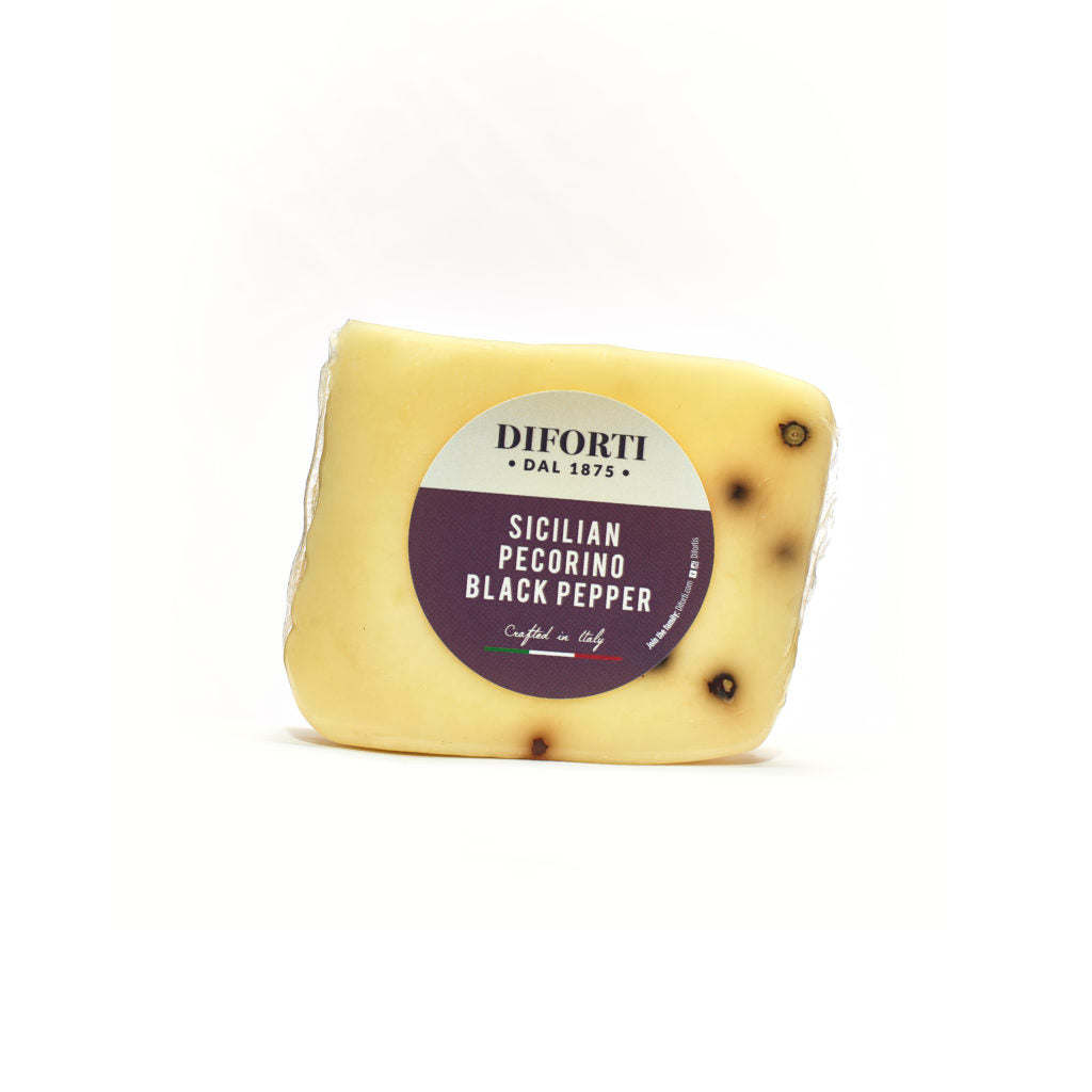 Sicilian Pecorino With Black Pepper 150g - Diforti