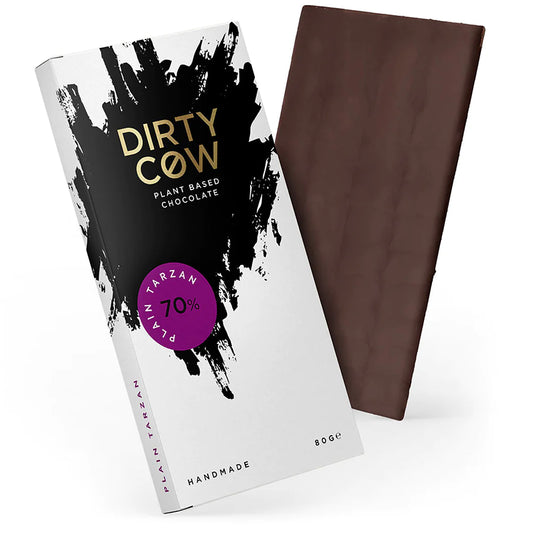 Dirty Cow Plain Tarzan Chocolate - Plant Based
