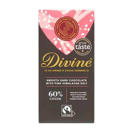 Divine Smooth Dark Chocolate with Pink Himalayan Salt