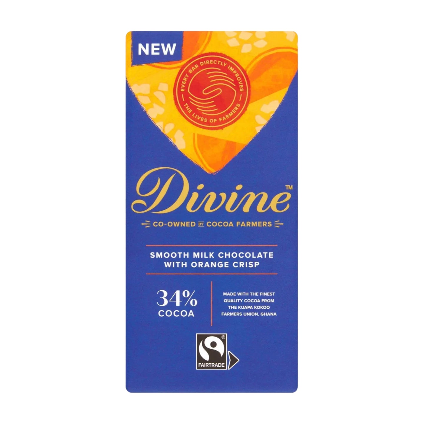 Divine Smooth Milk Chocolate With Orange Crisp