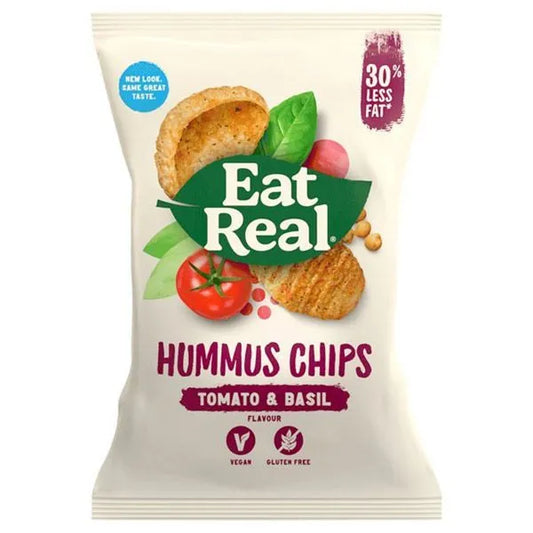Eat Real Hummus Chips Tomato & Basil