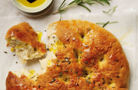 Fresh Garlic & Rosemary Focaccia Style Bread