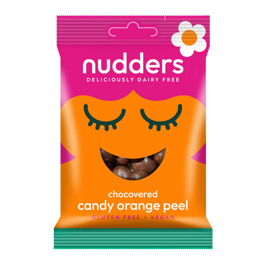 Nudders Chocovered Candy Orange Peel Dairy-Free Vegan