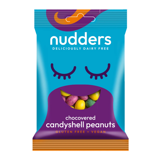 Nudders Chocovered Candy Shell Peanuts Dairy-Free Vegan