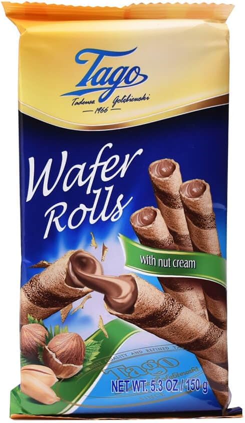 Tago Wafer Rolls With Nut Cream