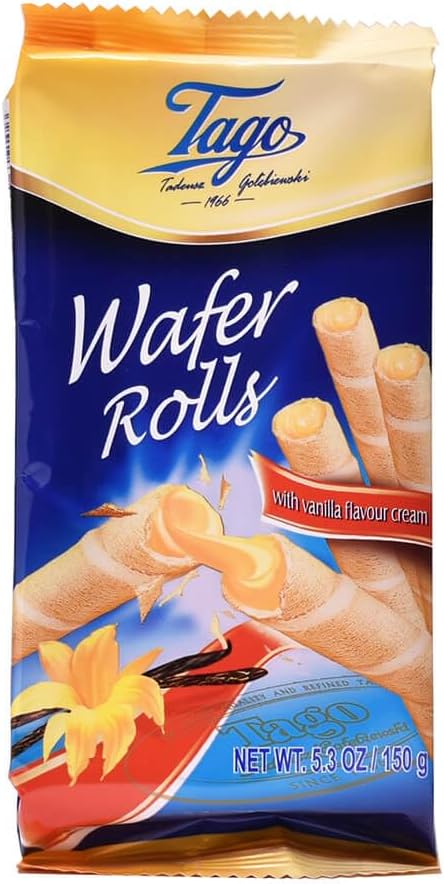 Tago Wafer Rolls With Vanilla Flavour Cream