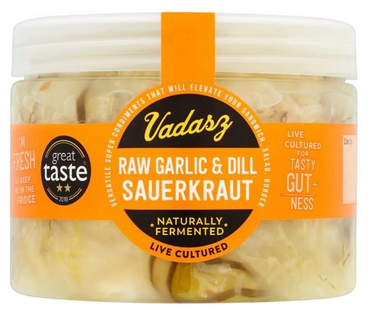 Vadasz Raw Garlic & Dill Sauerkraut