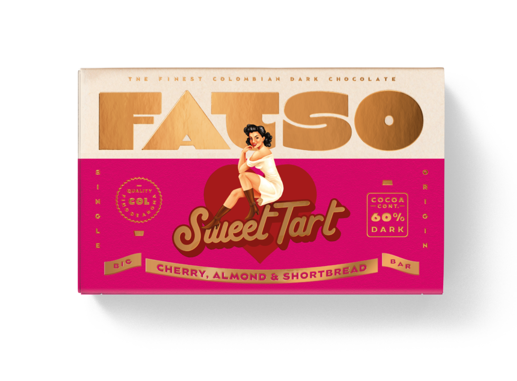 FATSO Sweet Tart Dark Chocolate Vegan Bar