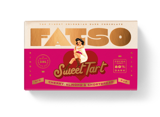 FATSO Sweet Tart Dark Chocolate Vegan Bar