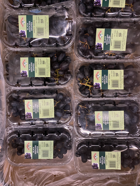 Seedless Grapes - Black (500g)